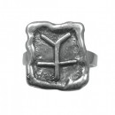 Серебряный перстень 925 пробы "Рунический символ"